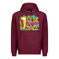 Burgundy beer and sunshine Premium Hoodie - Jasminsmagicworld