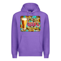 Purple beer and sunshine Premium Hoodie - Jasminsmagicworld