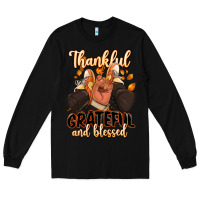 Black Thankful grateful and Blessed black man sneakers Long Sleeve Tee - RanaPortraitStore