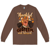 Chestnut Thankful grateful and Blessed black man sneakers Long Sleeve Tee - RanaPortraitStore