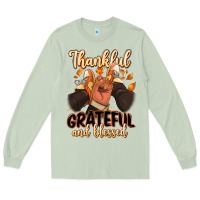 Thankful Grateful And Blessed Black Man Sneakers Long Sleeve Tee | Teevron