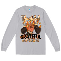 Moon Dust Thankful grateful and Blessed black man sneakers Long Sleeve Tee - RanaPortraitStore