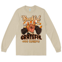 Mushroom Thankful grateful and Blessed black man sneakers Long Sleeve Tee - RanaPortraitStore