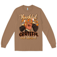 Toasted Coconut Thankful grateful and Blessed black man sneakers Long Sleeve Tee - RanaPortraitStore