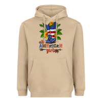 Mushroom all american girl cowboy boot with sunflower Heavyweight Hoodie - HRA Design Shop