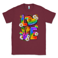 Burgundy pride love Classic Tee - texasbilliewilder