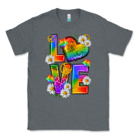 Charcoal Heather pride love Classic Tee - texasbilliewilder