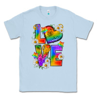 Dusty Blue pride love Classic Tee - texasbilliewilder
