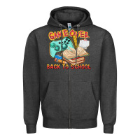 Charcoal Heather game over back to school Zipper Hoodie - texasbilliewilder