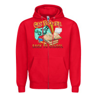 Red game over back to school Zipper Hoodie - texasbilliewilder