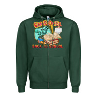 Sports Green game over back to school Zipper Hoodie - texasbilliewilder