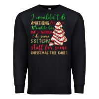 Black sketchy stuff for some christmas tree cakes Premium Sweatshirt - JahusDesignShop