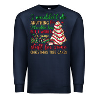 Navy sketchy stuff for some christmas tree cakes Premium Sweatshirt - JahusDesignShop