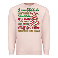 Pale Pink sketchy stuff for some christmas tree cakes Premium Sweatshirt - JahusDesignShop