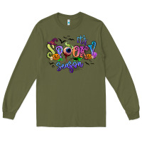 Army Green It's spooky season Long Sleeve Tee - RanaPortraitStore