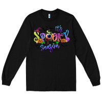 Black It's spooky season Long Sleeve Tee - RanaPortraitStore