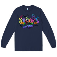 Navy It's spooky season Long Sleeve Tee - RanaPortraitStore