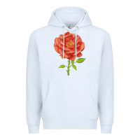 White all a twitter rose Premium Hoodie - LillyAllenDesigns
