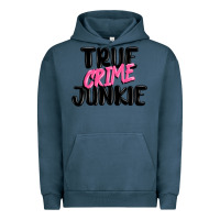 Pigment Midnight Navy true crime junkie Urban Hoodie - MaliasSmallBusiness