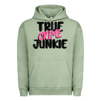 Pigment Oil Green true crime junkie Urban Hoodie - MaliasSmallBusiness
