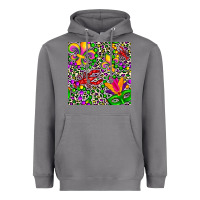 Storm mardi gras crawfish leopard  seamless pattern Heavyweight Hoodie - FaDigitalArtStudio
