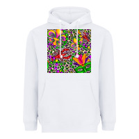 White mardi gras crawfish leopard  seamless pattern Heavyweight Hoodie - FaDigitalArtStudio