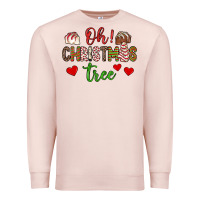 Pale Pink oh christmas tree Premium Sweatshirt - JahusDesignShop