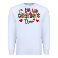 White oh christmas tree Premium Sweatshirt - JahusDesignShop