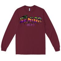 Burgundy Senior 2023 Halloween Long Sleeve Tee - RanaPortraitStore
