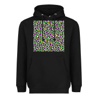Black mardi gras leopard  seamless pattern Heavyweight Hoodie - FaDigitalArtStudio