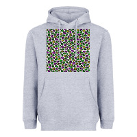 Heather Grey mardi gras leopard  seamless pattern Heavyweight Hoodie - FaDigitalArtStudio