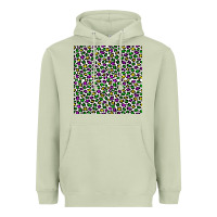 Matcha mardi gras leopard  seamless pattern Heavyweight Hoodie - FaDigitalArtStudio
