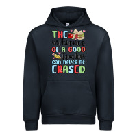 Navy the influence of a good teacher can never be  eras Urban Hoodie - MaliasSmallBusiness