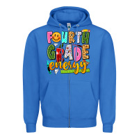 True Royal fourth grade energy Zipper Hoodie - texasbilliewilder