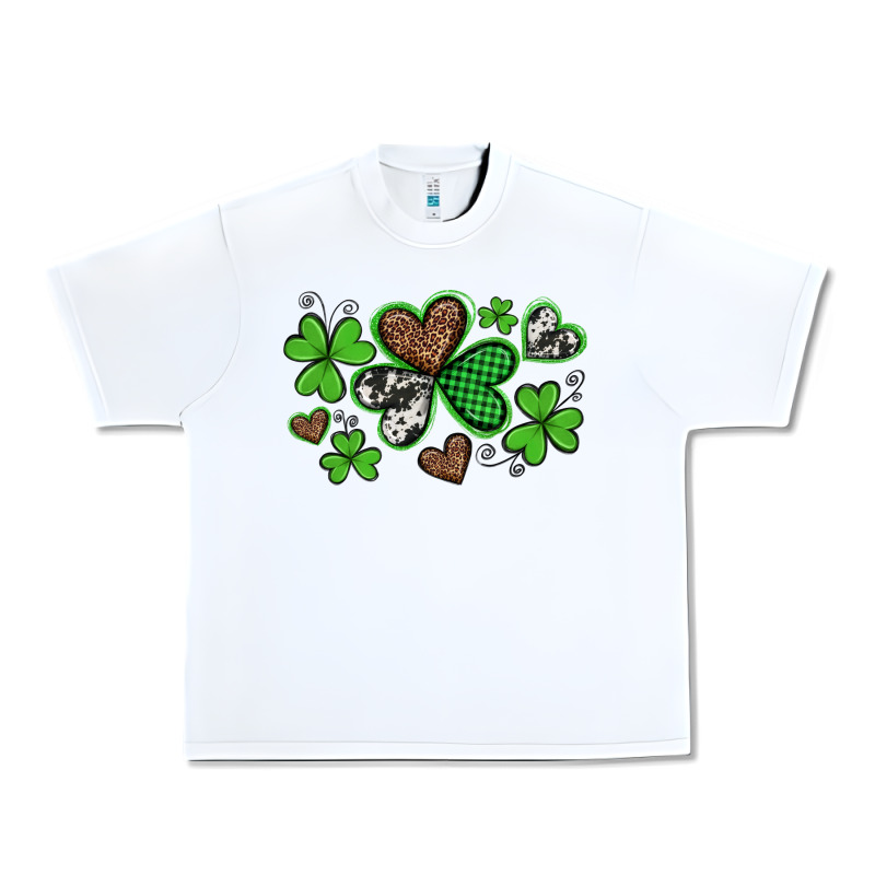 Western St Patricks Day Shamrocks And Hearts Urban Heavy Tee by Artiststas | Teevron