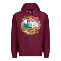 Burgundy salt water heals everything Premium Hoodie - Jasminsmagicworld