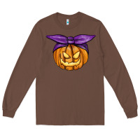 Chestnut Jack O' Lantern Halloween Pumpkin Long Sleeve Tee - RanaPortraitStore