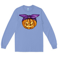 Jack O' Lantern Halloween Pumpkin Long Sleeve Tee | Teevron