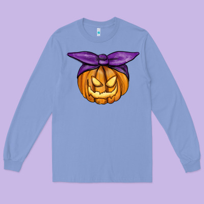 Long Sleeve Tee Jack O' Lantern Halloween Pumpkin
