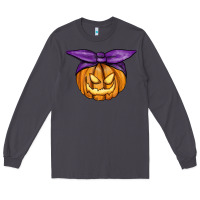 Smoke Jack O' Lantern Halloween Pumpkin Long Sleeve Tee - RanaPortraitStore