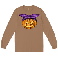 Toasted Coconut Jack O' Lantern Halloween Pumpkin Long Sleeve Tee - RanaPortraitStore