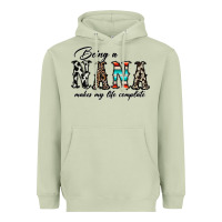 Matcha being nana makes my life complate Heavyweight Hoodie - CowhideDigitalArt