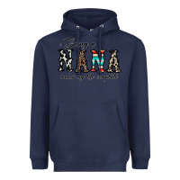 Navy being nana makes my life complate Heavyweight Hoodie - CowhideDigitalArt