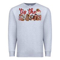 Heather Grey tis the season american football little debbie tree cakes Premium Sweatshirt - JahusDesignShop