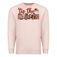 Pale Pink tis the season american football little debbie tree cakes Premium Sweatshirt - JahusDesignShop