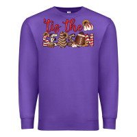 Purple tis the season american football little debbie tree cakes Premium Sweatshirt - JahusDesignShop