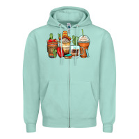 Seafoam spanish teacher coffee cups Zipper Hoodie - Zillion Design Studio
