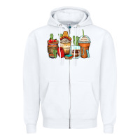 White spanish teacher coffee cups Zipper Hoodie - Zillion Design Studio