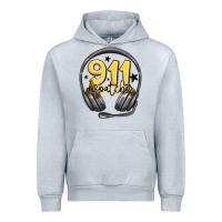 Heather Grey 911 dispatcher Urban Hoodie - MaliasSmallBusiness