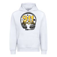 White 911 dispatcher Urban Hoodie - MaliasSmallBusiness